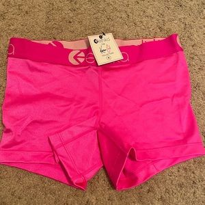 NWT LIMITED EDITION ETHIKA THE STAPLE SHORT HOT PINK SMALL KAREN CIVIL SHIMMER